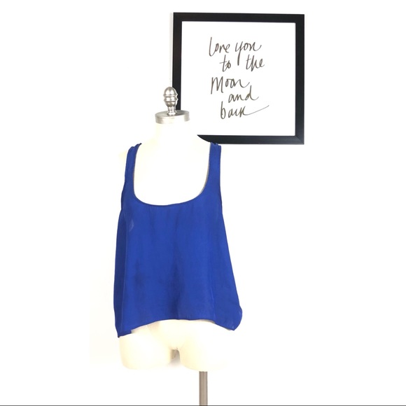 Show Me Your MuMu Tops - Show me your mumu tank top medium blue blouse